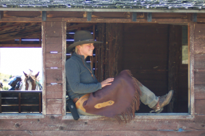 Angie Posing in Chaps