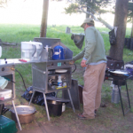 Cooking at the Camp - Camping in Yellowstone