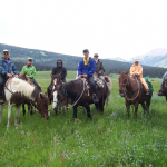 Group of Riders - Yellowstone horseback riding trips