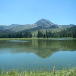 Scenic View of Mountains and Lake - Vacations in Yellowstone