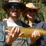 Couple Displaying Catch - Yellowstone fly fishing